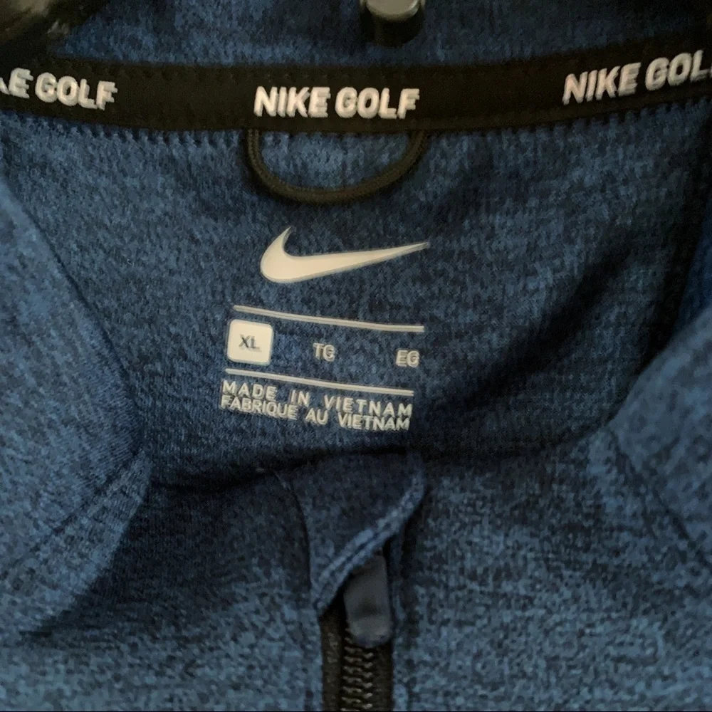 Nike Golf Pullover XL Therma 1/4 Zip Top Long Sleeve Fleece Lined